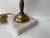 Glass Vintage Victorian Hurricane Opaque 3d Table Lamp - "Gone With the Wind" Featuring Raised, Hand-Painted Floral Motifs on Milk Glass a Marble Base For Sale - Image 7 of 10