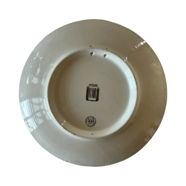 1950s Vintage 1951 Swedish Gefle "Ulriksdals Slott" Castle Illustrated Plate For Sale - Image 5 of 5