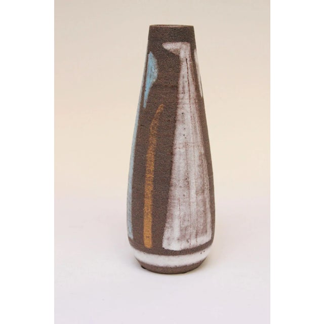 Mid-Century Modern Abstract Italian Modernist Ceramic Vase For Sale - Image 3 of 12