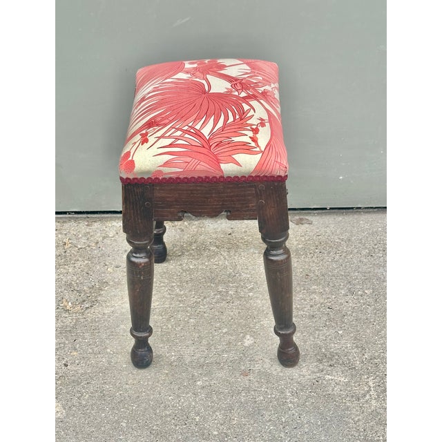 Antique French Wooden Foot Stool, Normandy Early 19th Century For Sale - Image 4 of 12