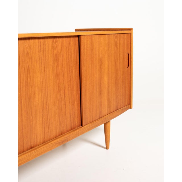 Wood Scandinavian Teak and Oak Sideboard, 1950s For Sale - Image 7 of 13