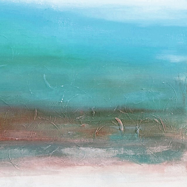 Original Abstract Landscape Canvas Art Print For Sale