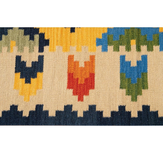 Textile 21st Century Modern Kilim Rug 5 '6'' X 8' 2''4 For Sale - Image 7 of 11