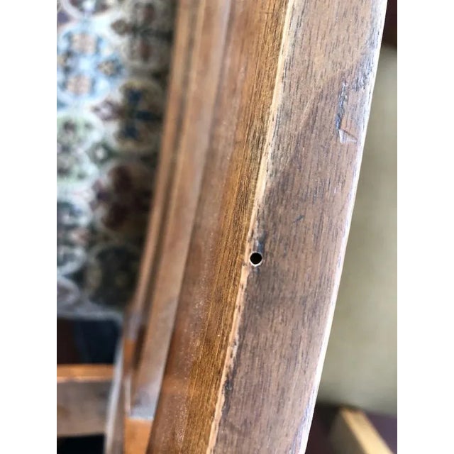 Wood Chair with Curved Beech Wood Armrests, 1930s For Sale - Image 7 of 8