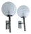 Vintage Space Age Glass Sconces from Doria, 1960s, Set of 2 For Sale