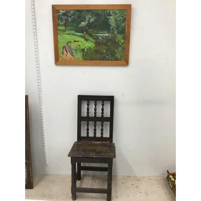 Great impressionist oil painted “en plain air” by well known listed Russian painter Piotr Ivanovich Kostinski (...