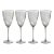 Malden Optic White Wine Glasses - Smoke, Set of 4 For Sale
