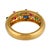 Vintage Emerald Ruby Sapphire Diamond 18k Yellow Gold Pave Ring, Size 6.25 For Sale In Los Angeles - Image 6 of 6