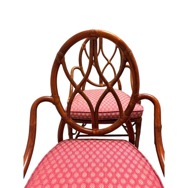 Mid 20th Century McGuire Bamboo and Rattan Dining Chairs - Set of 6 For Sale In New York - Image 6 of 12