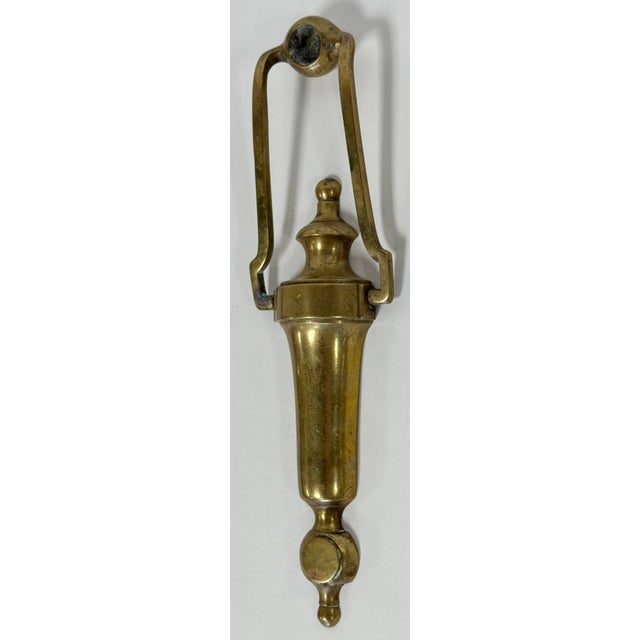 Vintage Heavy Classic Brass Door Knocker For Sale In Kansas City - Image 6 of 6