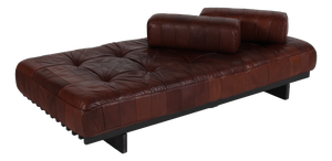 DS 80 Daybed in Patchwork Aniline Leather with Wood Frame from de Sede, 1969