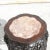 Late 20th Century Chinese Carved Hongmu Wood Stand With Marble Insert For Sale - Image 5 of 9