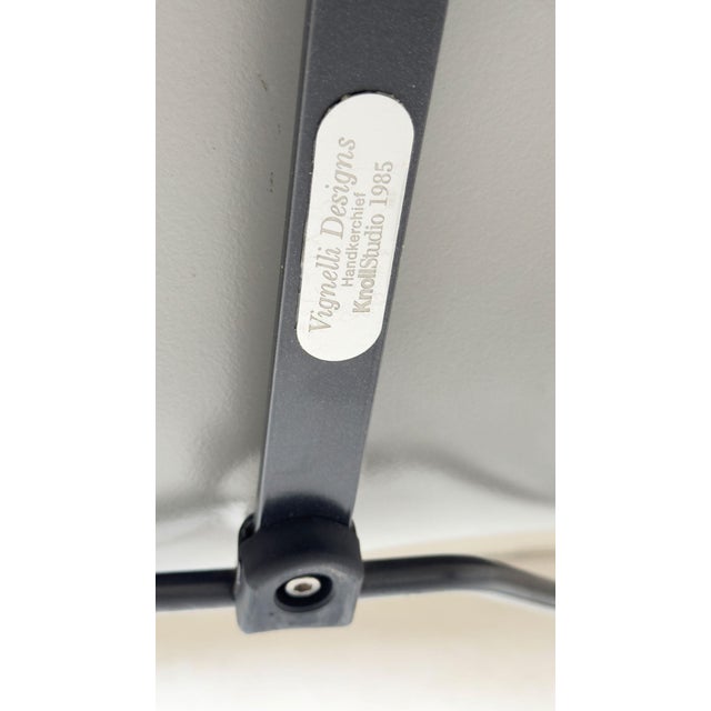 Metal Silver Handkerchief Chairs by Massimo & Lella Vignelli for Knoll, 1980s, Set of 6 For Sale - Image 7 of 18