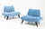 Blue Grosfeld House Oversized Slipper Chairs 1960's Design For Sale - Image 8 of 14