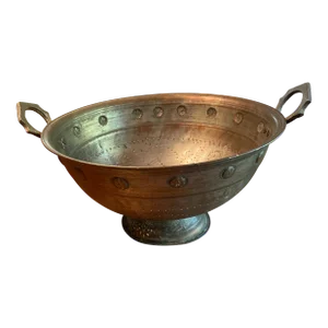Extra Large Antique Brass Collander