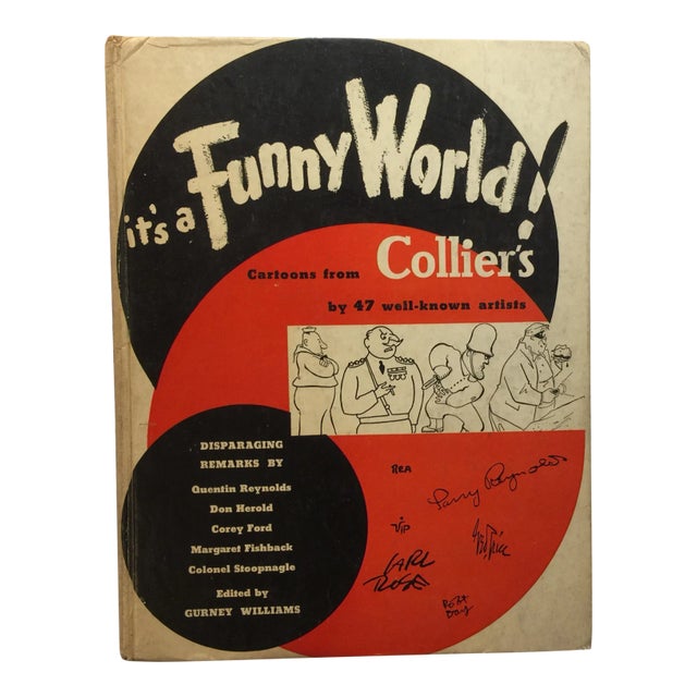 Collier's 1943 "It's a Funny World Cartoons" Book For Sale