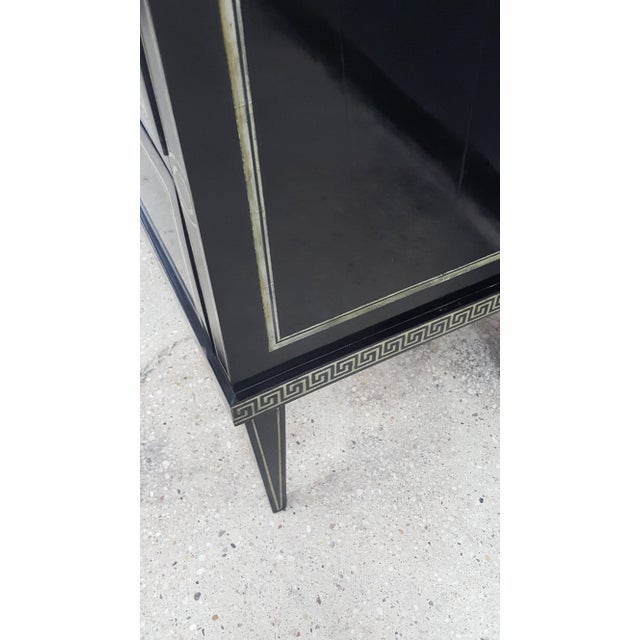 Black Bespoke Fornasetti Style Commodes - a Pair For Sale - Image 8 of 9