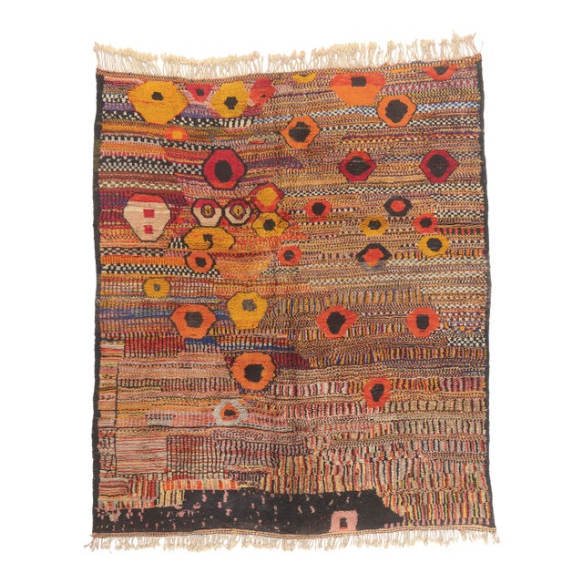 Contemporary Beni Mrirt Moroccan Rug, 09'00 X 10'07 For Sale