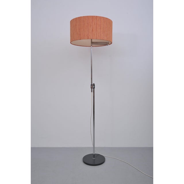 Gray Height-Adjustable Floor Lamp from Kaiser Leuchten, 1960s For Sale - Image 8 of 12