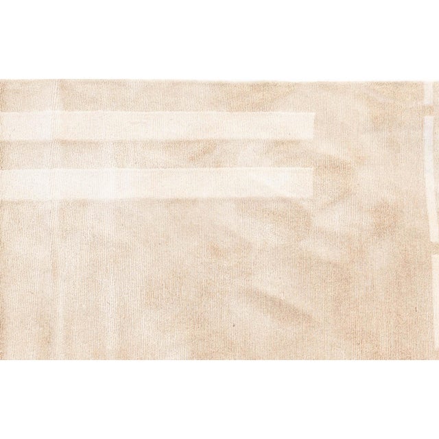 Art Deco Contemporary Beige Silk Runner "Enfilade" by Doris Leslie Blau For Sale - Image 4 of 6