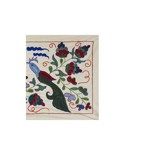 Vintage Suzani from Samarkand, circa 1900s. Dimension; 19'' x 35" inches /47 x 90 cm / 1'5'' x 2'9'' Material: 100%...