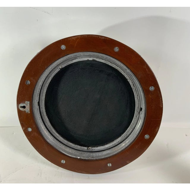 Aluminum Ship's Porthole Mirror For Sale - Image 10 of 10
