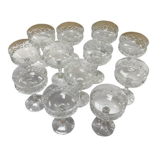 Vintage Champagne/Tall Sherbet Antoinette by Schott-Zwiesel Set of 12 For Sale