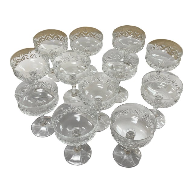 Vintage Champagne/Tall Sherbet Antoinette by Schott-Zwiesel Set of 12 For Sale