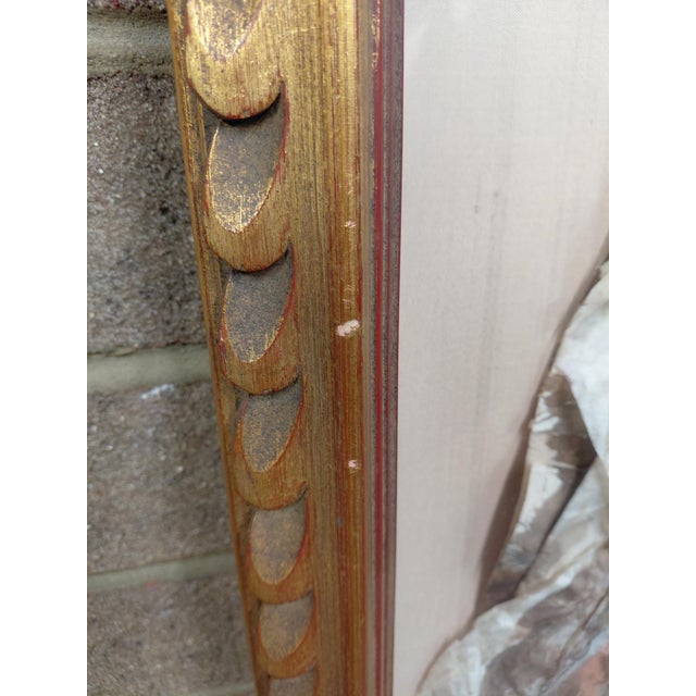 Peach Framed Mixed Media " Woman and Child Portrait" by Rhoda Sherbell For Sale - Image 8 of 12