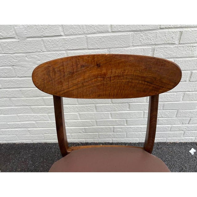 Mid Century Walnut Dining Side Chair Solid wood frame, sturdy and comfortable Approximate measures: Height 32” width...