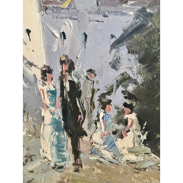 Impressionist Lakeside Country Scene Oil Painting For Sale - Image 4 of 8