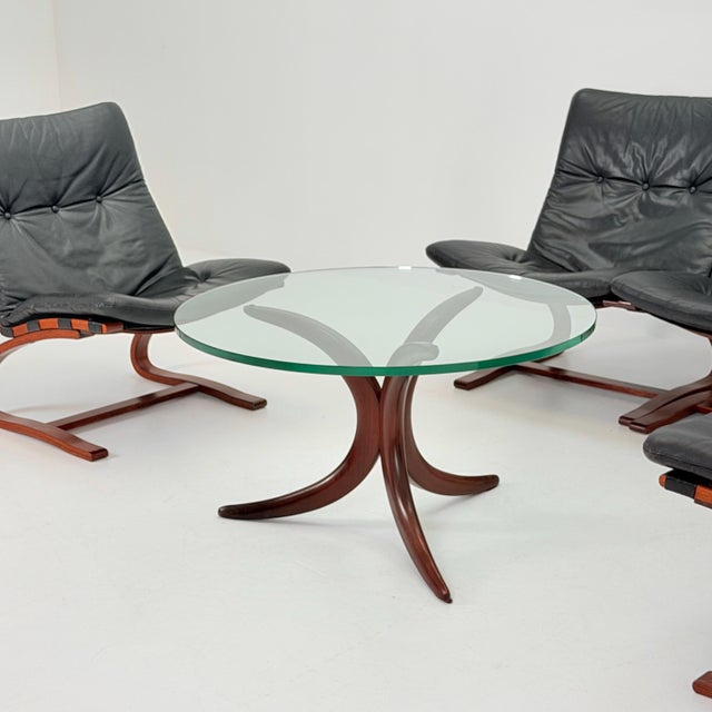 Textile Mid-Century Kangu Lounge Chair by Elsa Solheim and Nordahl Solheim for Rybo, 1970s For Sale - Image 7 of 18