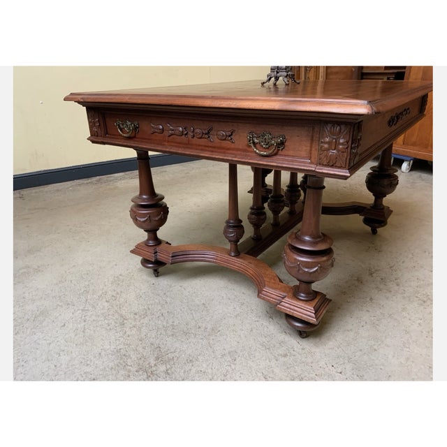 Antique Extendable Table, 1910 For Sale - Image 4 of 13