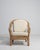 Cream Mid 20th Century France Cream Bamboo Armchair For Sale - Image 8 of 11