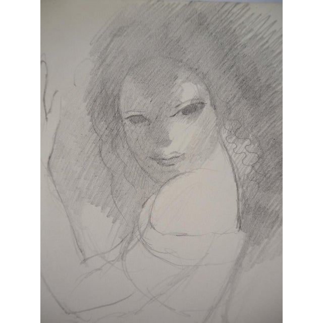 Marie Laurencin, Seductress, Original Pencil Drawing For Sale - Image 5 of 6