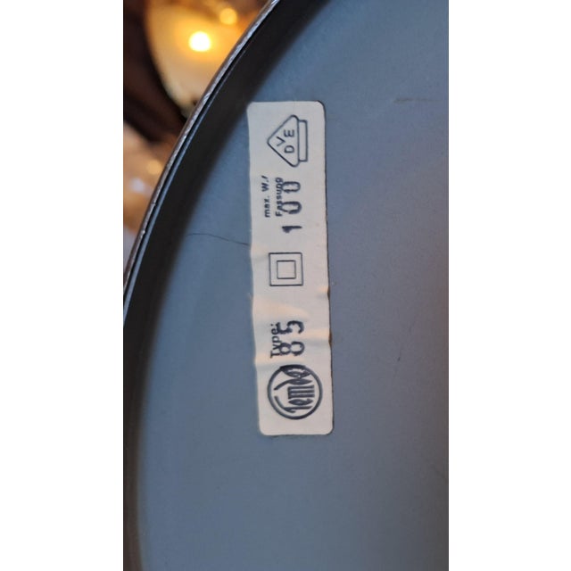 Vintage Floor Lamp with Yellow Clamp Shades on a Chrome-Plated Metal Frame from Temde-Leuchten, 1970s For Sale - Image 9 of 10