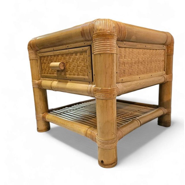 Bamboo Nightstands, 1980s, Set of 2 For Sale - Image 15 of 18