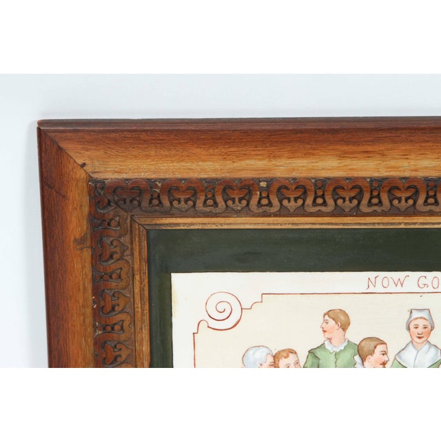 Vintage Framed Tile Painting of Macbeth Scene For Sale In Los Angeles - Image 6 of 10