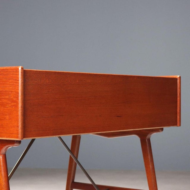 Brown Vintage Writing Desk by Svend Åge Madsen, 1950s For Sale - Image 8 of 10