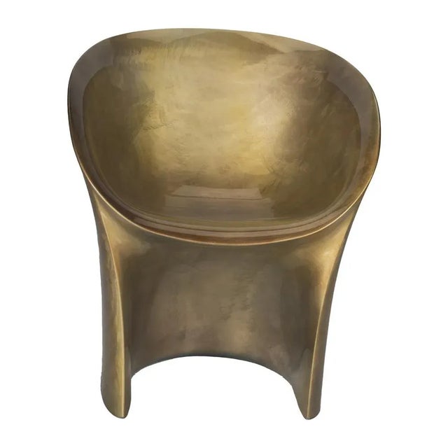 Gold Metallic Moon Armchair by Tokujin Yoshika for Moroso 62cm x 62cm x 74cm This piece has an attribution mark, I am sure...