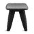 Organic Modern Black Chiseled Leg Stool For Sale - Image 10 of 12