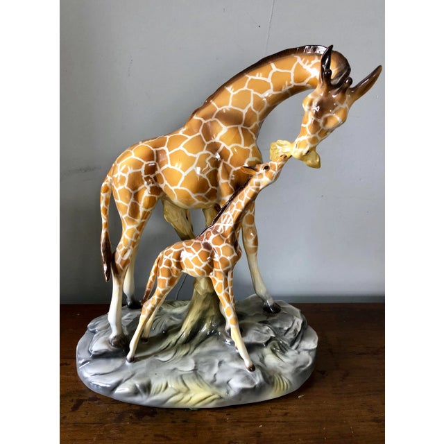 Brown Vintage Italian Ceramic Giraffes For Sale - Image 8 of 8