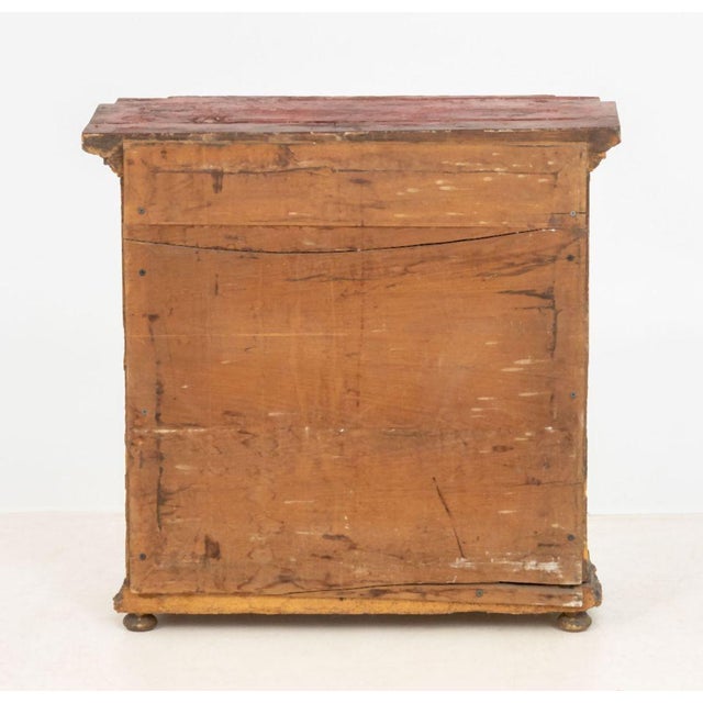 Continental Paint-Decorated Small Cabinet For Sale - Image 10 of 10