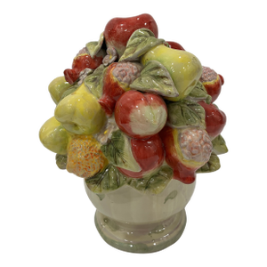 Italian Faience Fruit Topiary