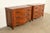 Ralph Lauren French Provincial Louis XV Carved Walnut Marble Top Commodes or Chests of Drawers, Pair For Sale - Image 16 of 16