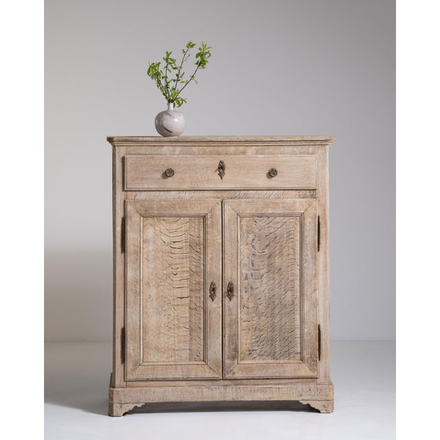 19th Century Oak Buffet With Brass Accents For Sale - Image 15 of 18