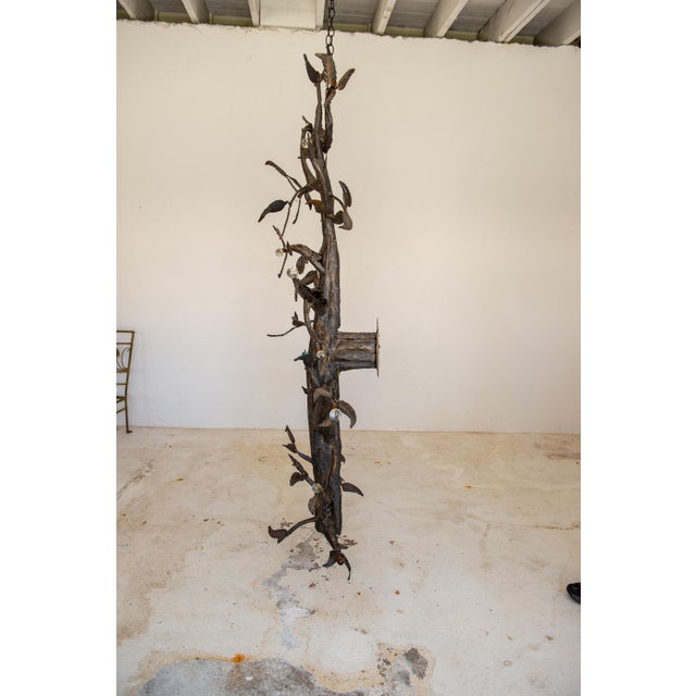 Metal Large Welded Metal Tree Sculpture by Belgian Sculptor Omer de Ridder 1985 For Sale - Image 7 of 13