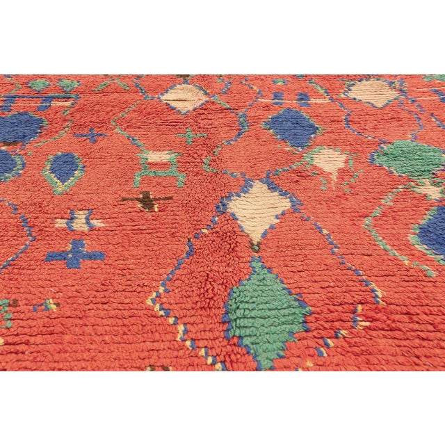 Late 20th Century Vintage Azilal Moroccan Rug, 04'04 X 10'00 For Sale - Image 5 of 10