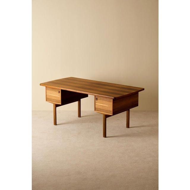 Custom-made desk from the 1960s, produced in Sweden. Very high quality. Mint condition.