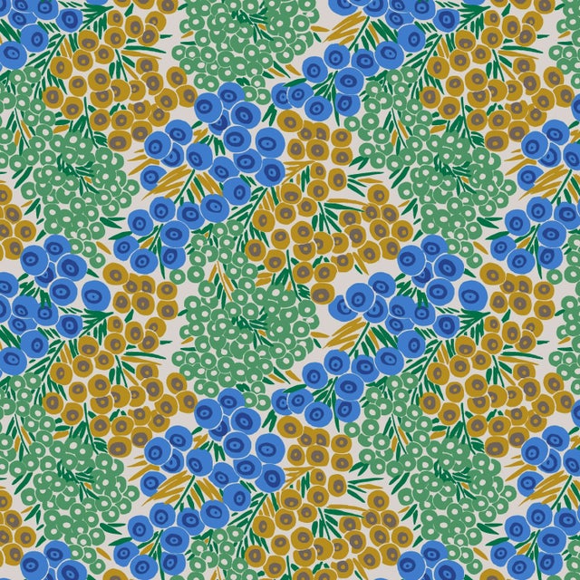 Chelsea Counter Stool in Blue Citrine Loiret For Sale In Chicago - Image 6 of 8